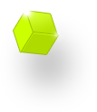 Cube green 1